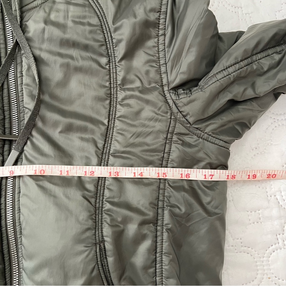 Lululemon Scuba Hoodie *Glyde Dark Olive Green Insulated Jacket Size 4 - Picture 11 of 17